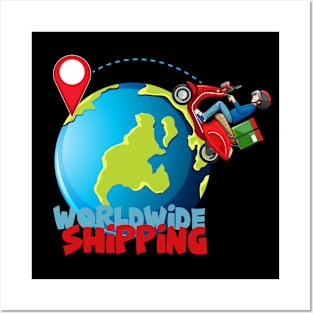 Worldwide Shipping Posters and Art